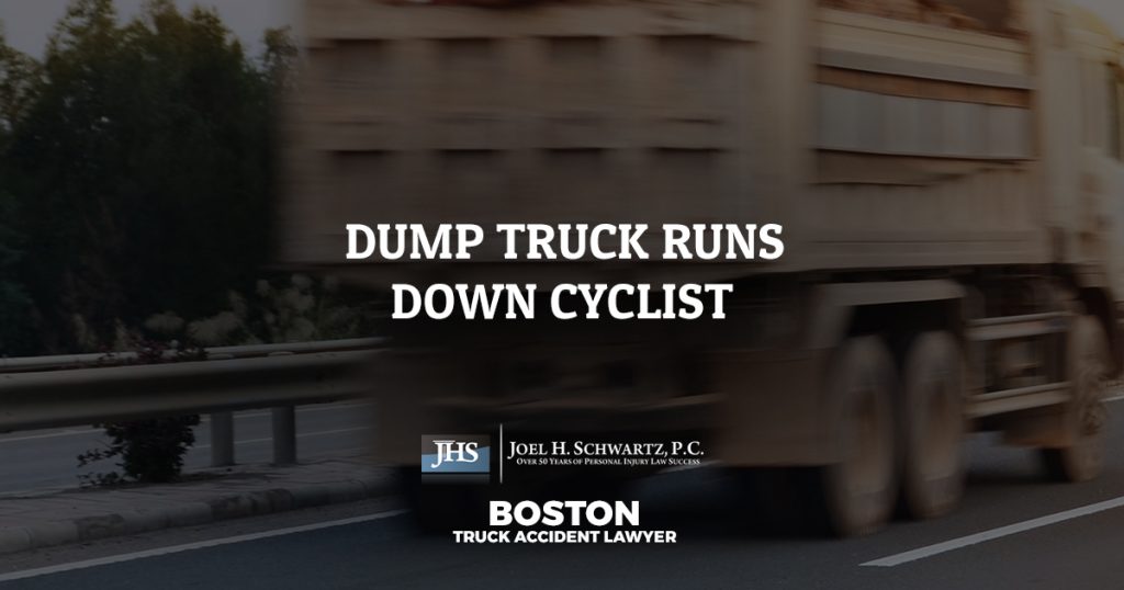 Dump Truck Runs Down Cyclist